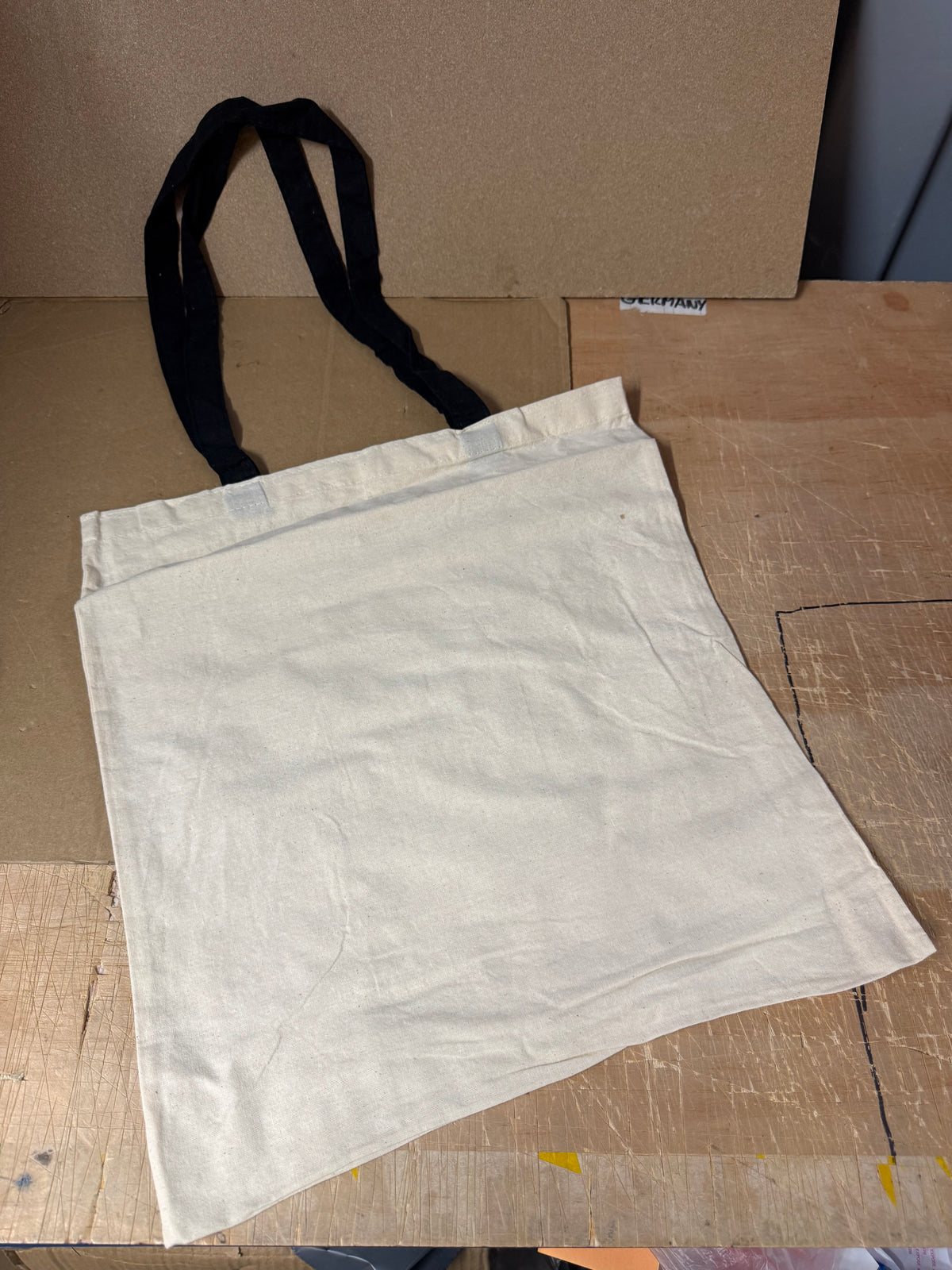 100% natural cotton 6oz bag with coloured handles